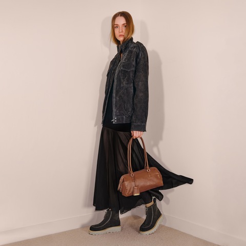 思加图2025冬季新款时尚橙皮书腋下包大容量单肩包手提包X8331DX5