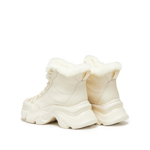 思加图2025冬季新款复古雪地靴保暖短靴厚底增高时装靴女S1851DD5