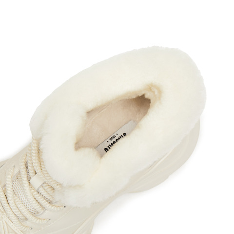 思加图2025冬季新款复古雪地靴保暖短靴厚底增高时装靴女S1851DD5