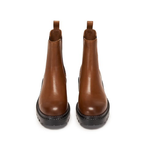 思加图2025冬季新款英伦风切尔西靴烟筒靴中靴时装靴女靴EIU05DZ5