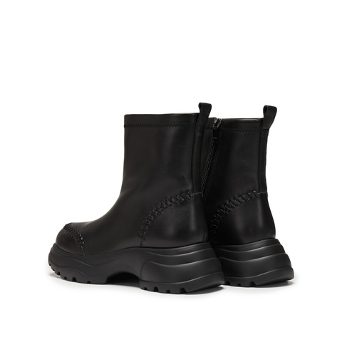 思加图2025冬季新款复古雪地靴保暖中靴厚底时装靴女靴子Y2525DZ5