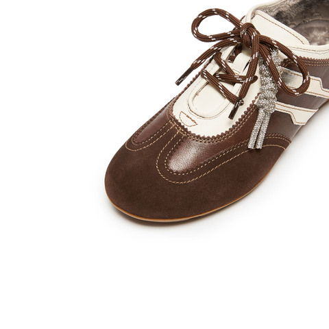 思加图2025秋季新款小琴键德训鞋阿甘鞋平底鞋休闲鞋女鞋EG701CM5