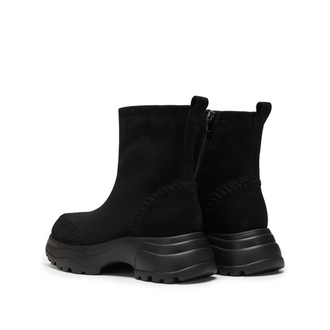 思加图2025冬季新款复古雪地靴保暖中靴厚底时装靴女靴子Y2525DZ5