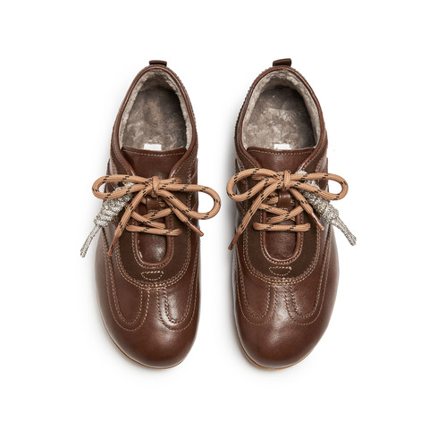 思加图2025秋季新款小琴键德训鞋阿甘鞋平底鞋休闲鞋女鞋EG701CM5