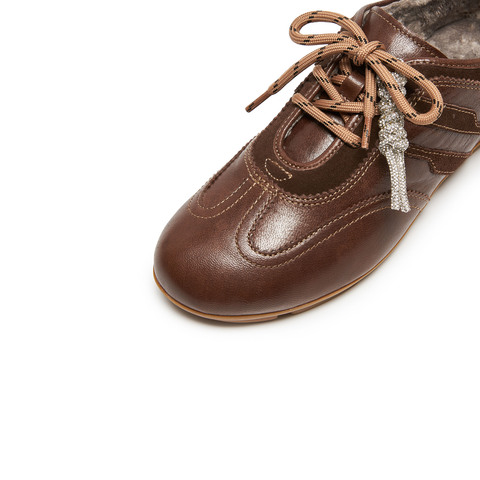 思加图2025秋季新款小琴键德训鞋阿甘鞋平底鞋休闲鞋女鞋EG701CM5