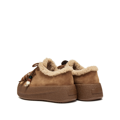 思加图2025秋季新款复古运动休闲鞋厚底增高深口鞋女单鞋J0261CM5