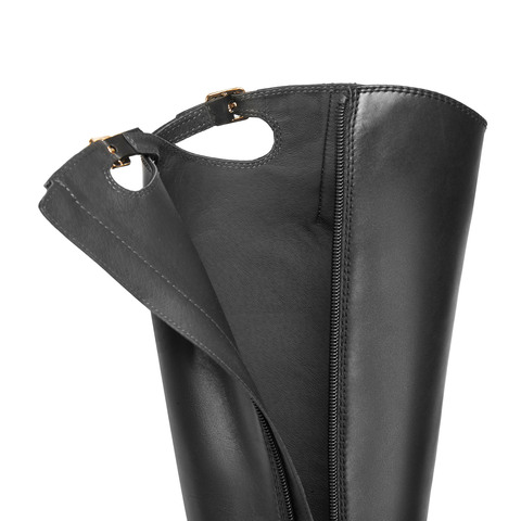 思加图2025冬季新款蝴蝶骑士长靴高筒靴骑士靴粗跟女靴EIF04DG5