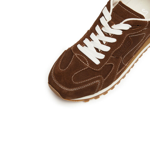 思加图2025秋季新款复古阿甘鞋德训鞋运动休闲鞋平底鞋女K3280CM5