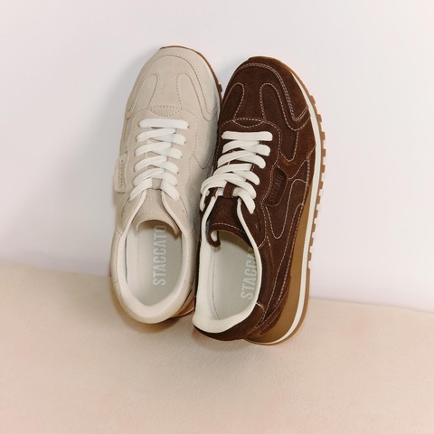 思加图2025秋季新款复古阿甘鞋德训鞋运动休闲鞋平底鞋女K3280CM5