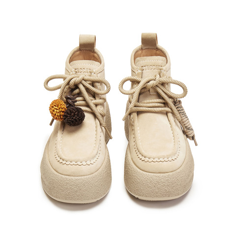 思加图2025冬季新款复古运动靴短靴厚底增高时装靴女靴子J0262DD5