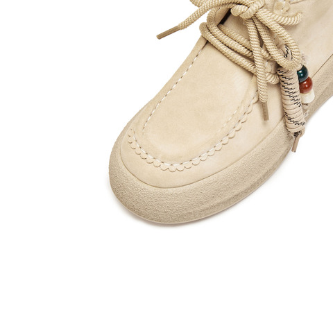 思加图2025冬季新款复古运动靴短靴厚底增高时装靴女靴子J0262DD5