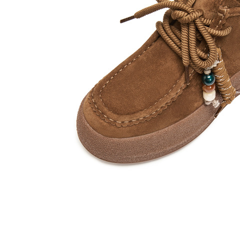 思加图2025冬季新款复古运动靴短靴厚底增高时装靴女靴子J0262DD5