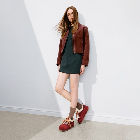 思加图2025冬季新款复古毛毛鞋加绒保暖勃肯鞋休闲鞋女鞋S5090DM5