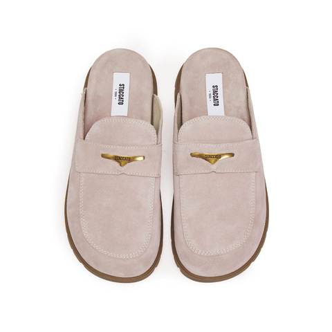 思加图2025冬季新款勃肯鞋毛毛鞋大头鞋厚底加绒半拖鞋女EIM01DH5