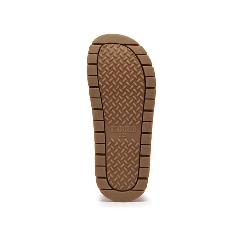 思加图2025冬季新款勃肯鞋毛毛鞋大头鞋厚底加绒半拖鞋女EIM01DH5