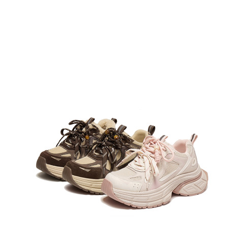 思加图2026春季新款时尚老爹鞋厚底增高运动休闲鞋透气女J6082AM6