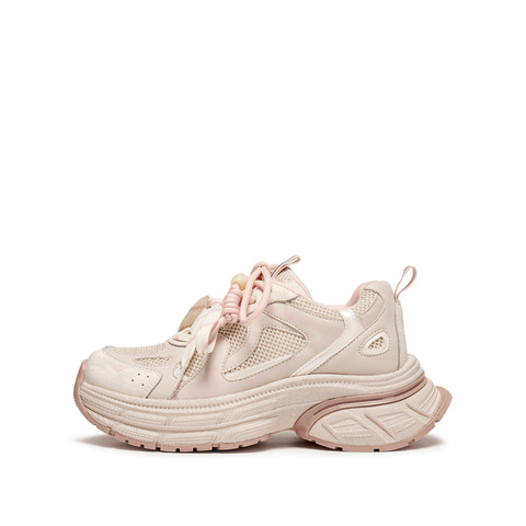 思加图2026春季新款时尚老爹鞋厚底增高运动休闲鞋透气女J6082AM6