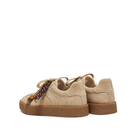 思加图2026春季新款复古德训鞋保暖毛毛鞋厚底休闲鞋女鞋J2551AM6