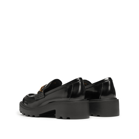 思加图2026春季新款曜金爵士英伦风乐福鞋一脚蹬小皮鞋女EGB55AA6