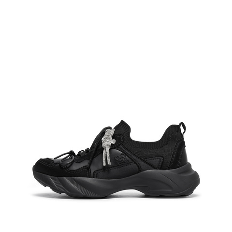 思加图2026春季新款老爹鞋运动休闲鞋厚底增高透气女鞋子EJB01AM6