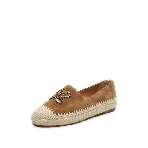 思加图2026春季新款小碎金大麦鞋渔夫鞋懒人一脚蹬女单鞋9UA37AA6