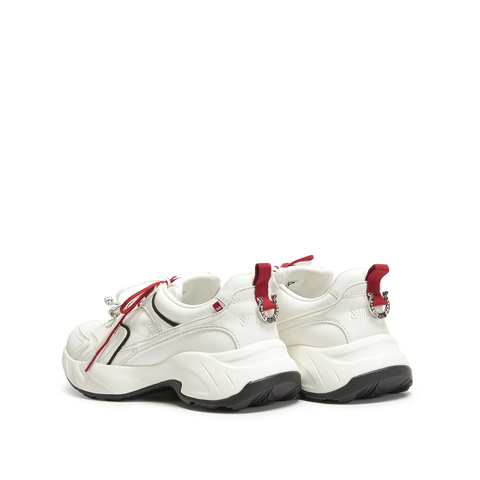 思加图2026春季新款幸运马蹄老爹鞋厚底增高运动休闲鞋女EJB07AM6