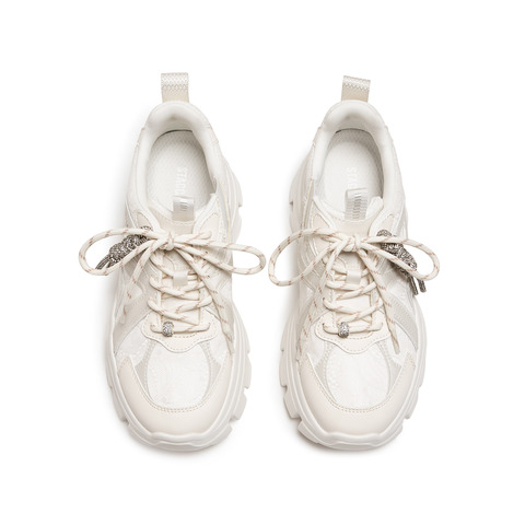 思加图2026春季新款百搭老爹鞋小白鞋厚底运动休闲鞋女鞋ECE14AM6