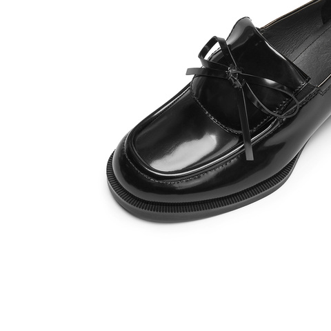 思加图2026春季新款小珍妮英伦风乐福鞋粗跟小皮鞋女单鞋EGY05AA6