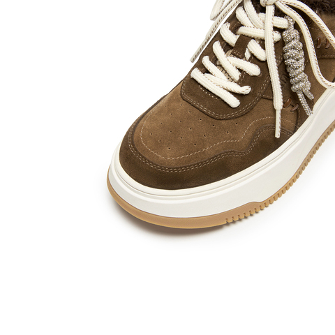 思加图2026春季新款百搭板鞋厚底增高运动休闲鞋小白鞋女L0063AM6