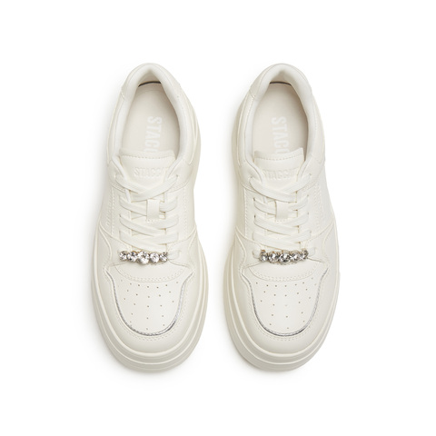 思加图2026春季新款百搭小白鞋板鞋厚底增高运动休闲鞋女A3832AM6