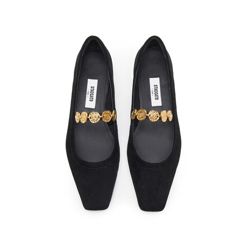 思加图2026春季新款多宝鞋玛丽珍鞋平底鞋浅口鞋法式女单鞋EWV03AQ6