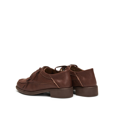 思加图2026春季新款风琴奶油牛津鞋小皮鞋单鞋袋鼠鞋女鞋9UL25AM6