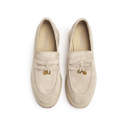 思加图2026春季新款马赛夏天一脚蹬渔夫鞋厚底乐福鞋女鞋H2263AA6