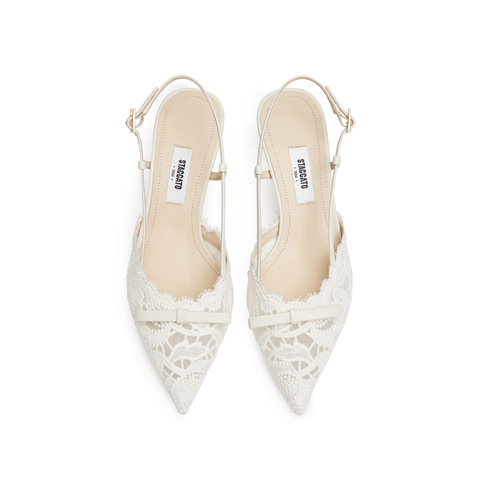 思加图2026春季新款Burano蕾丝岛仙女鞋细高跟鞋女EC134AH6