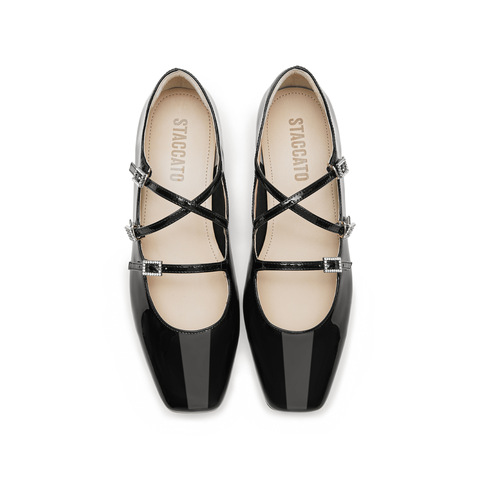 思加图2026春季新款爱丽丝玛丽珍鞋复古法式浅口单鞋女鞋EUE04AQ6