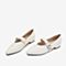 Tata/他她2018秋专柜同款米色羊皮革尖头玛丽珍鞋浅口女鞋FV512CQ8