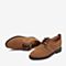 Tata/他她2018秋专柜同款棕色磨砂牛皮革绑带休闲鞋方跟女单鞋2BA20CM8