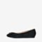 Tata/他她2018秋专柜同款黑色羊皮革通勤方扣浅口女单鞋FFT08CQ8