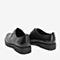Tata/他她2018秋专柜同款黑色牛皮革绑带雕花商务休闲鞋男单鞋S3529CM8