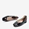Tata/他她2018秋专柜同款黑色漆牛皮革方头奶奶鞋休闲女单鞋AYF01CQ8