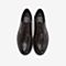 Tata/他她2018冬专柜同款啡色牛皮革雕花绑带商务男单鞋21P22DM8