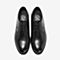 Tata/他她2018冬专柜同款黑色牛皮革绑带商务鞋德比鞋男单鞋26G21DM8