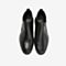 Tata/他她2018冬专柜同款黑色牛皮革套筒休闲靴踝靴男短靴25V42DD8