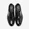 Tata/他她2018冬黑色牛皮革雕花绑带商务鞋方跟男单鞋DSL61DM8