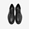 Tata/他她2018冬专柜同款黑色牛皮革绑带休闲鞋男单鞋AXM01DM8