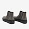 Tata/他她2018冬专柜同款灰色拼接坡跟切尔西靴休闲女短靴DCF01DD8