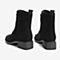 Tata/他她2018冬专柜同款黑色羊皮革马丁靴休闲女短靴EGF01DD8