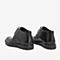 Tata/他她2018冬专柜同款黑色牛皮革商务雕花绑带踝靴男短靴BWM02DM8
