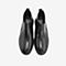Tata/他她2018冬专柜同款黑色牛皮革套筒休闲靴切尔西靴踝靴男短靴26M42DD8