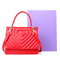 Tata/他她春专柜同款红色人造革手提包时尚女包X2399AX9